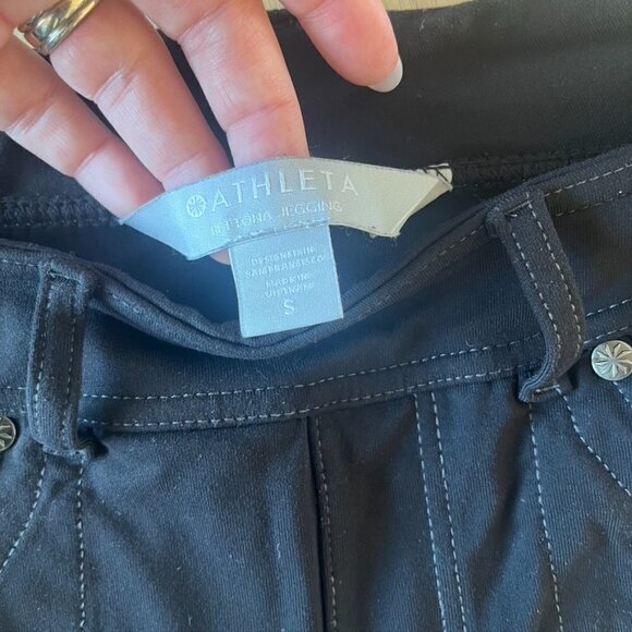 ** Athleta Bettona Jegging Legging Pants Travel Hiking Black Womens Size Small - Picture 7 of 9